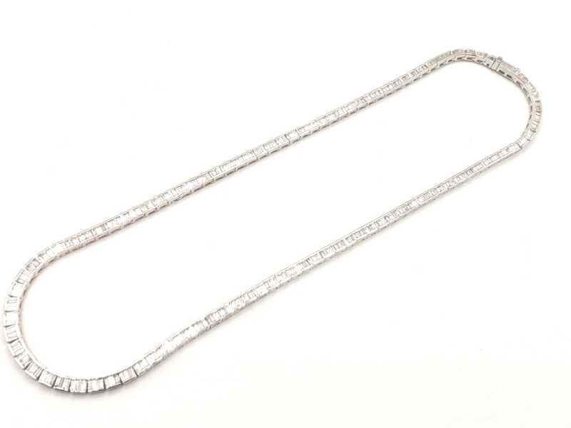 ダイヤモンド買取　ネックレス K18WG ダイヤ10.00ct 